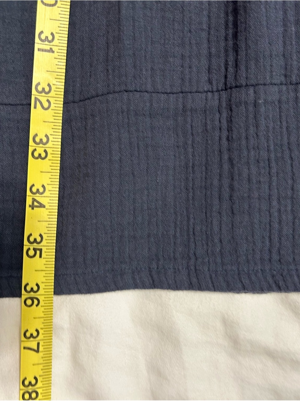 Quince Slate Blue Sleeveless Button-Front Cotton Gauze Dress - Picture 9 of 9